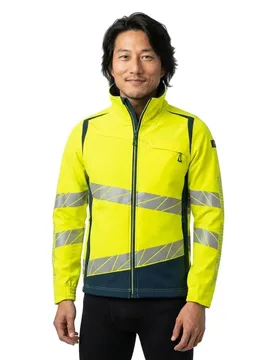 Veste Accelerate Safe 19009 Hi-Vis Yellow / Dark Petroleum 3XL - MASCOT - FashionsVida