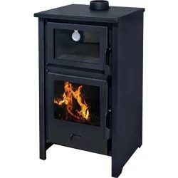 Estufa Leña Fundición y Acero Quartz con Horno 9,7 kW