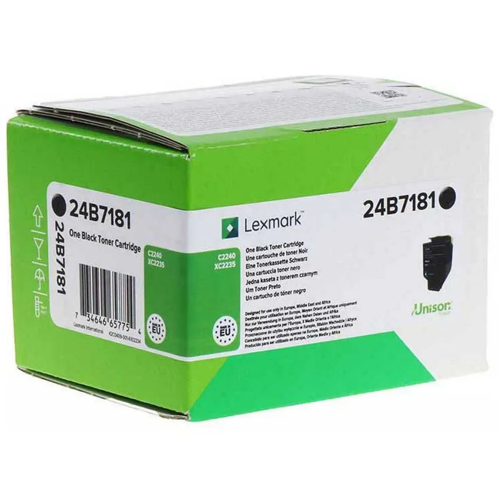 Toner 24b7181 Black One Size unisex - Lexmark - FashionsVida