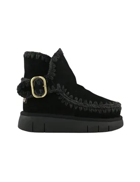 Stivali donna - bounce boot buckle strap - nero - Mou - FashionsVida