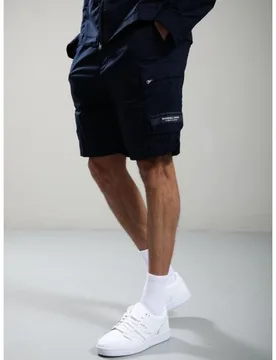 Mens Navy Seafield Cargo Short - Male - Navy - Small - Marshall artist - FashionsVida