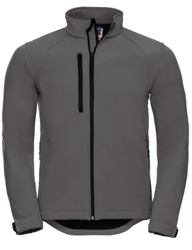 Mens Water Resistant & Windproof Softshell Jacket (Titanium) - Multicolour - Size 2xl - Russell athletic - FashionsVida
