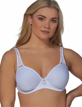 Women's 'Elbrina' Spacer Underwire Bra in White Size: 40D - White - Size: 40D - After eden - FashionsVida