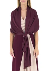 Stola in satin BORDEAUX TU