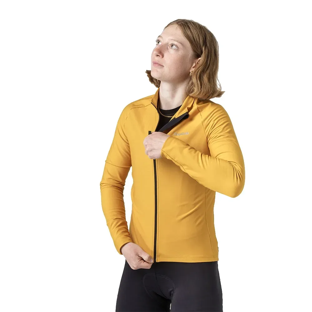 Maglia A Maniche Lunghe Pacr Thermal Mustard Yellow - GripGrab - FashionsVida