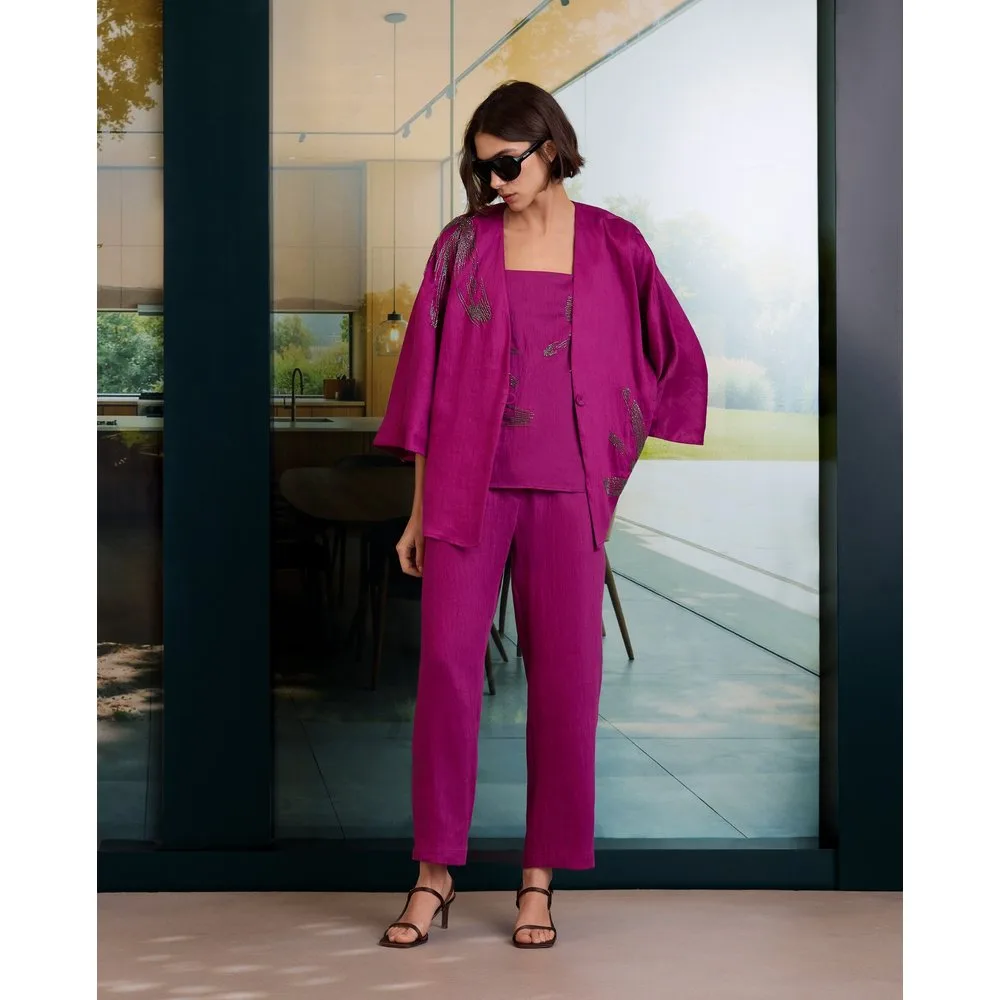 Pantalón de mujer carrot conjunto kimono arrugado - Woman Limited El Corte Inglés - FashionsVida