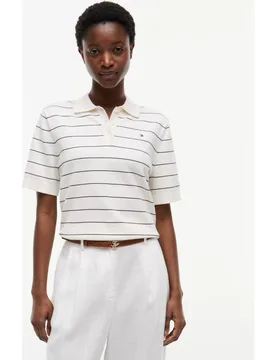 Jersey polo de mujer de manga corta - Tommy Hilfiger - FashionsVida