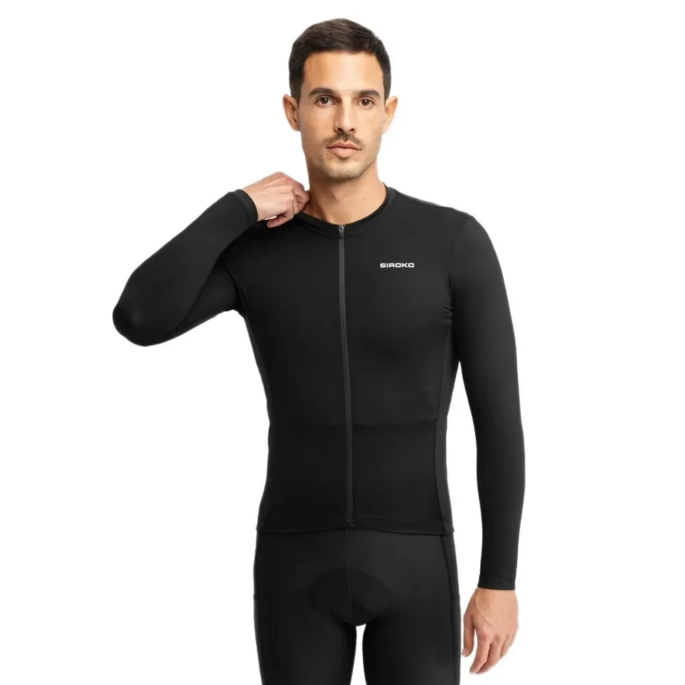 Maglia A Maniche Lunghe Gm6 Rideout Black - Siroko - FashionsVida
