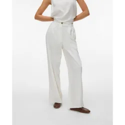Pantalón de vestir de mujer tejido lino