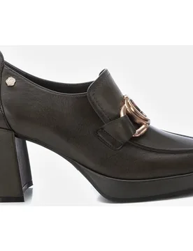 Mocasín de mujer de piel con tacón - Carmela - FashionsVida
