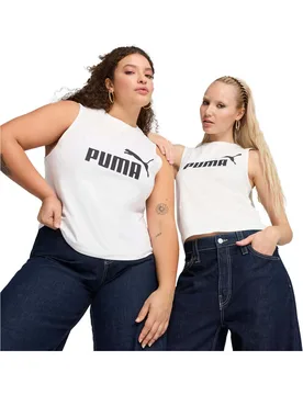 Essentials logo camiseta tirantes mujer Blanco (L) - Puma - FashionsVida