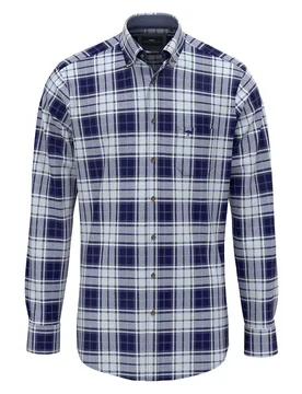 Chemise à Manches Longues 15108920 Navy M - Fynch Hatton - FashionsVida
