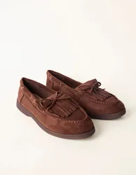 Tassel Detail Loafers - UK 7 (EU 40) / CHOCOLATE - female