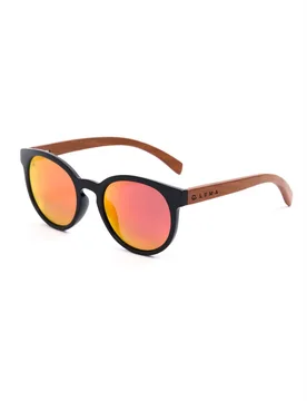Tarka Polarised Wood Cat-Eye Unisex Sunglasses - - Size: ONESIZE - Luma Eyewear - FashionsVida