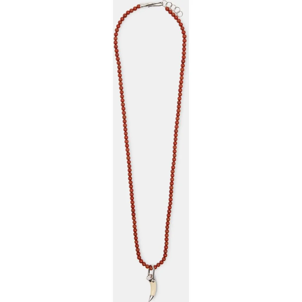 Collar largo con cuentas decorativas y cuerno - Parfois - FashionsVida
