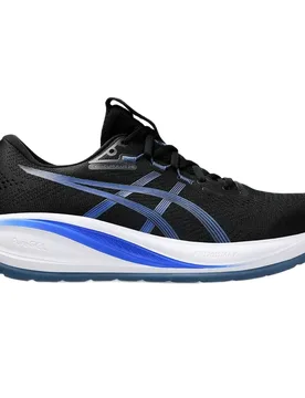 Gel-cumulus 28 Running Shoes Black / Neon Blue UK 9.5 Men - Asics - FashionsVida