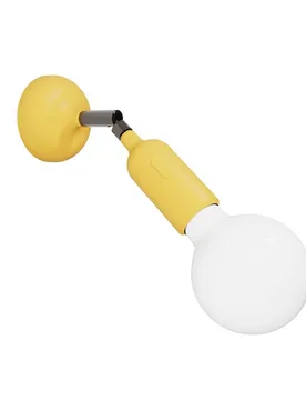 Cables Lampe Fermaluce Avec Articulation Et Interrupteur Intégré-avec Bulb Silicone Yellow One Size - Creative - FashionsVida