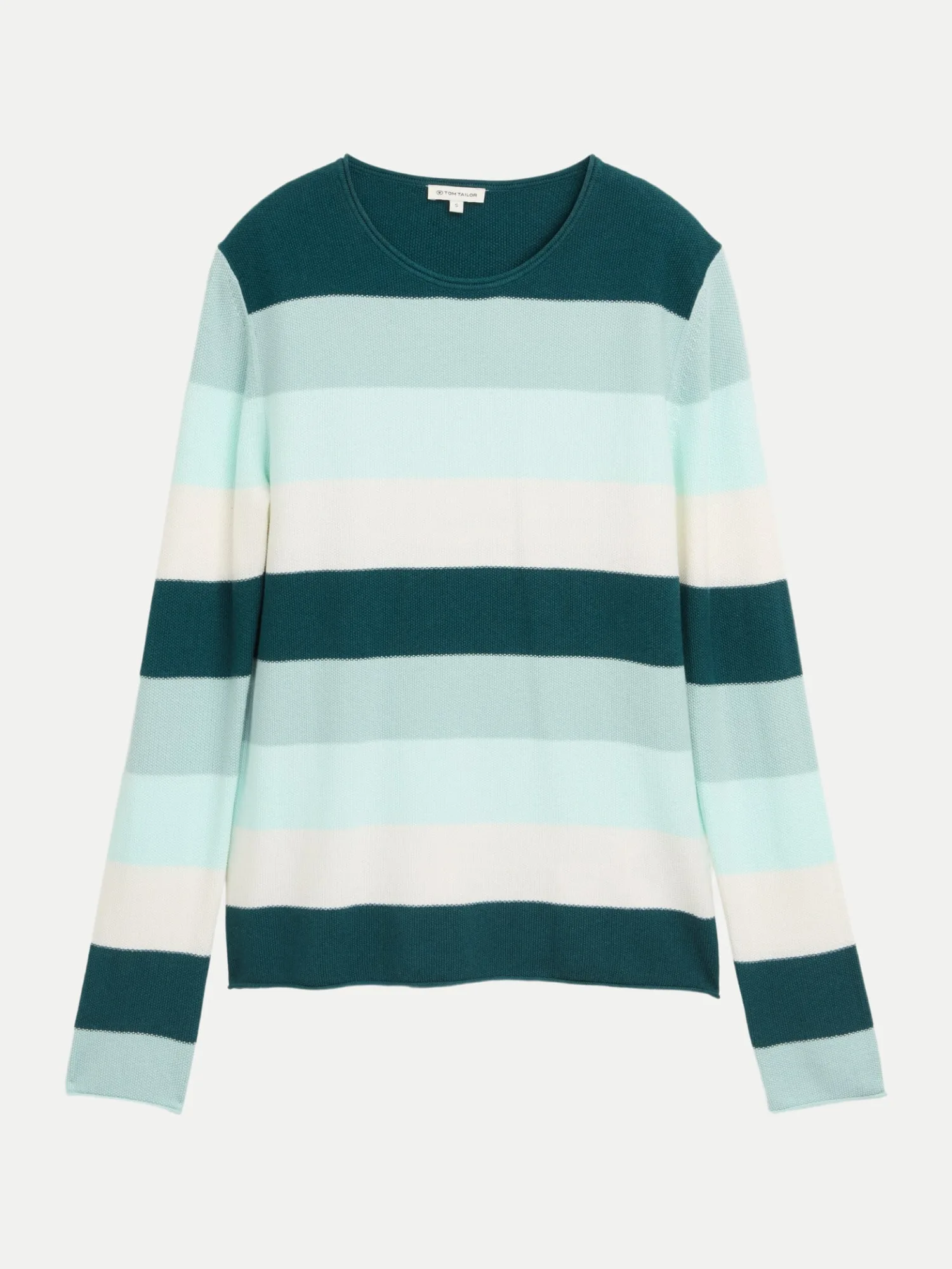 Gestreifter Strickpullover Mehrfarbig XXL - Tom Tailor Casual - FashionsVida