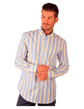Chemise à Manches Longues N31amwov316r Yellow M - Nautica - FashionsVida