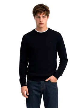 Maglione Essential Lightweigt Wool Blend Jumper Deepest Navy S - Superdry - FashionsVida