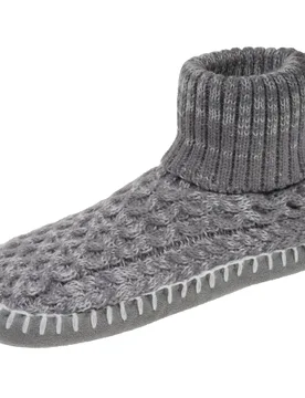 Chaussons scandinaves maille Gris gris 37/38 - Isotoner - FashionsVida