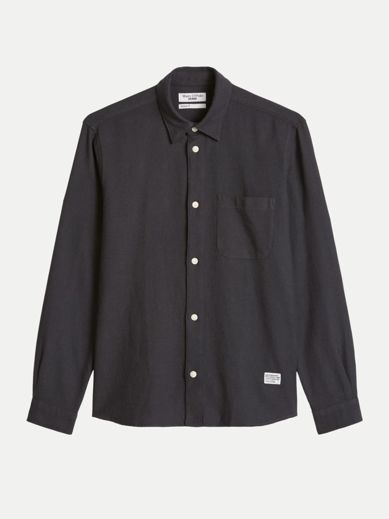 Marc O' Polo Hemd aus Twill Schwarz M - Marc O'Polo - FashionsVida