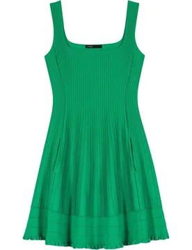 Vestido corto de punto acanalado skater - Maje - FashionsVida
