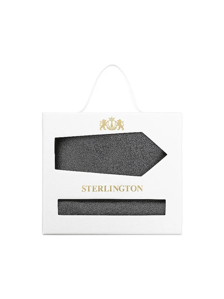 Set cravate et pochette gris - Seidenfalter - FashionsVida