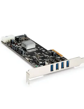 Carte Pcie Usb 3.0 4 Ports Avec 4 Canaux Black One Size unisex - StarTech - FashionsVida