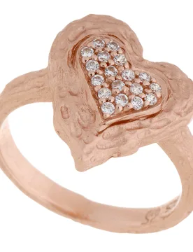 Womens 925 Sterling Silver Ring - Rose Zr-7082/1 - Size R 1/2 - Orphelia - FashionsVida