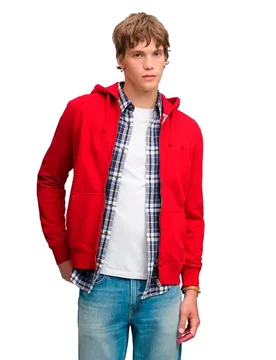 Sweat-shirt à Zip Essential Sd Co Logo Base Red XL - Superdry - FashionsVida