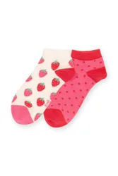 Womens 90% Organic Cotton 2 Pack Trainer Socks - - Size: ONESIZE