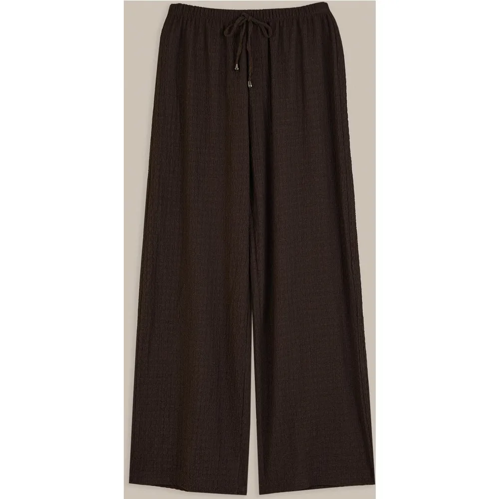Pantalón ancho de mujer con textura - Trucco - FashionsVida