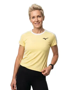 Daybreakers Printed Short Sleeve T-shirt Lemon Tonic L - Mizuno - FashionsVida