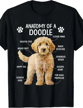 Anatomy of A Doodle Dog Doodle Owner Goldendoodle Mom T-Shirt Unisex Summer Streetwear Tops Graphic T Shirts Camisetas - Aliexpress - FashionsVida