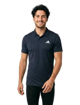 Tennis Climacool+ Airchill Freelift Short Sleeve Polo Legend Ink S - Adidas - FashionsVida