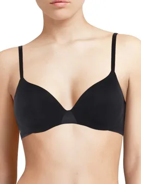 Womens Essentiall Covering T-Shirt Bra - Black Polyamide - Size 36b - Chantelle - FashionsVida