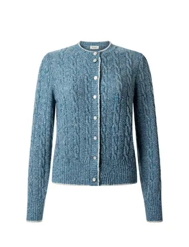 Strickjacke Knopf 1/1 Arm female - 36 - FashionsVida