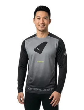 Maglia Da Enduro A Maniche Lunghe Terrain 1 Black - UFO - FashionsVida