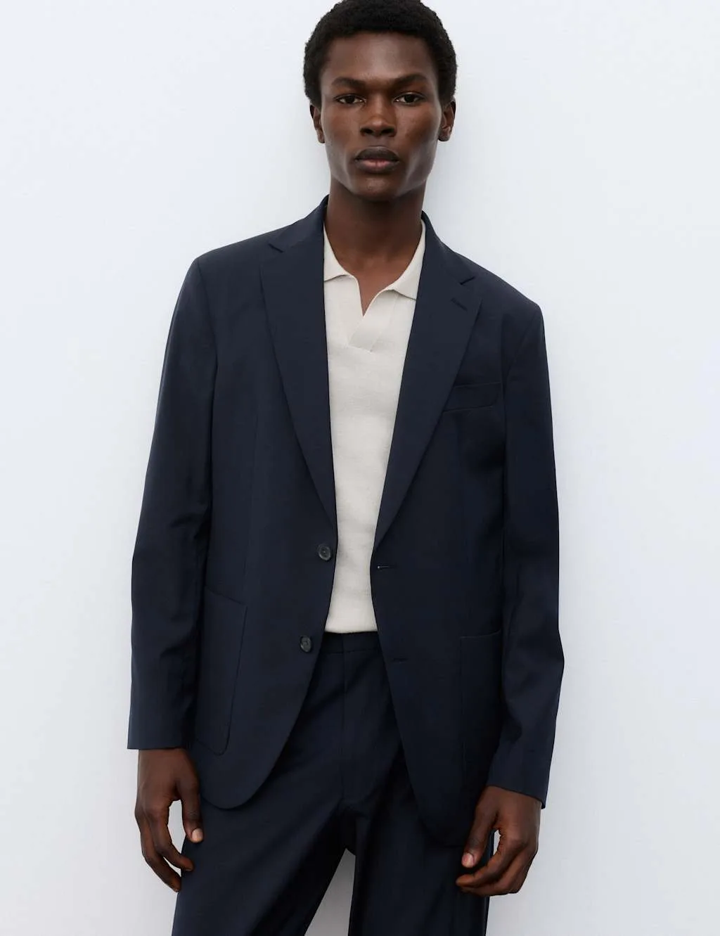Tailored Fit Performance Blazer Dark Navy male - Autograph - FashionsVida