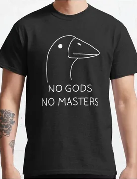 No Gods No Masters Funny Gift t shirt Anarchy gose Graphic clothes All size Tops 100% cotton print tee S-6XL - Aliexpress - FashionsVida