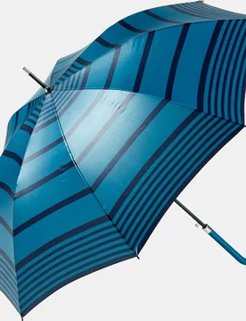 Paraguas largo automático de rayas en con puño curvo - Ezpeleta - FashionsVida