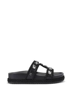 Women's 'Sorella Flatform' Sandals in Black Size: 5 - Black - Size: 5 - Carvela - FashionsVida
