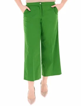 Pantalone misto cotone VERDE 54 - ELENA MIRO' - FashionsVida