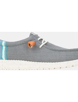 Zapato de cordones de hombre en lino - HeyDude - FashionsVida