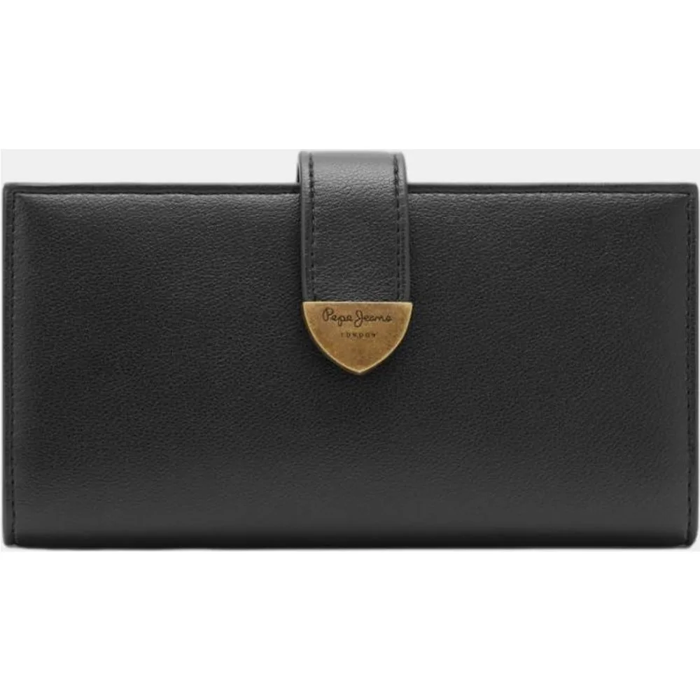 Cartera de mujer con cierre terminado en pasador y botón automático Seguridad RFID - Pepe Jeans - FashionsVida