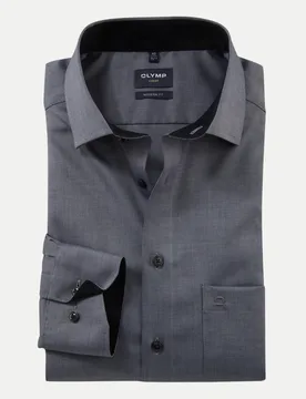 Olymp Modern-Fit Hemd Luxor Grau 42 - Olymp - FashionsVida