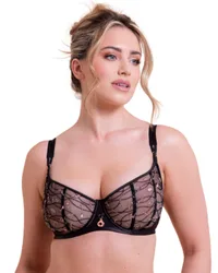 Womens St054100 Restraint Balcony Bra - Black - Size 38f