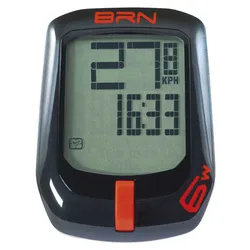 Ciclocomputer 6 Function Wireless Black