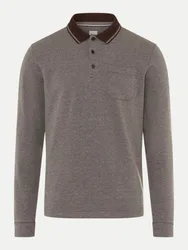Langarm Poloshirt PHARELL Braun L